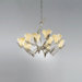 Rovigo Nine Light Chandelier in Weathered Silver