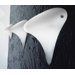 Bollard Wall Sconce with White Glass