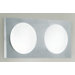 Dome Two Light Wall Sconce in Silver Gray