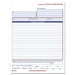 Contractors Invoice, 3-Part, Crbnls, 8-3/8"x11-7/16", 50St/Black, White