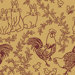 Nature Feathers and Fur Rust Kids Rug