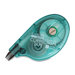 Correction Tape,1/6"x394",White Tape/Aqua Dispenser