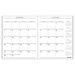 Monthly Refill,for 70-290-05 Exec Planner, 2 Pages per Month, 9"x11", White, 2013