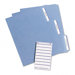 Adhesive File Folder Typewriter Labels, 3-7/16 x 15/16, Purple, 252/Pack                                                     