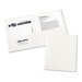 Two-Pocket Embossed Paper Portfolio, 30-Sheet Capacity, White, 25 per Box                                                    