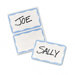 Self-Adhesive Name Badges, Border-Style, 2 1/4 x 3, Blue, 100 Per Pack                                                       