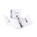 Durable Slant Easy Insert Ring View Binder, 4in Capacity, White