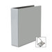 Nonstick Heavy-Duty EZD Reference View Binder, 2in Capacity, Gray