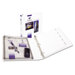 Protect & Store View Binder w/EZ-Turn Ring, 11 x 8-1/2, White, 1.5" Capacity