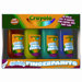 Washable Fingerpaint Pack, 4 Oz Tubes, 4/Pack