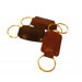 Crocket Glazed Cow Hide Leather Key Fob