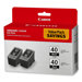 Ink Cartridge, 2/PK, Black