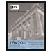 Flat Face Wood Poster Frame with Plexiglas Window, 16" x 20"
