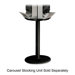 Display Stand Base, 18"Wx28-1/2"H, Black