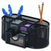 Rolodex Mesh Pencil Cup Organizer Steel, 4 Compartments