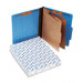 Pressguard Classification Folders, Letter, Six-Section, 10/Box