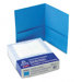 Oxford Twin-Pocket Portfolio, Embossed Leather Grain Paper, 25/Box