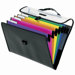 Mobile/Hanging File,6 Pockets,Letter,15"x1-3/4"x12",Ast