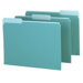 Interior Folder, 1/3 Tab Cut, Letter, Aqua