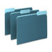 Two-Tone File Folders, 1/3 Cut Top Tab, Letter, 100/Box
