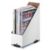 Economy/Storage Magazine File, 3-7/8"x9-1/4"x11-3/4", WhiteBlue