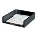 Letter Tray, Holds Letter/A4 Paper, 11-1/8"x13"x2-1/2", Black