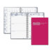 Wirebound Leatherette Weekly Planner, 13 Mos, 5"x8", Red, 2013