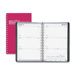 Academic Leatherette Weekly Planner , Wirebound, 5"x8", 13 Mos, Red, 2013