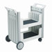 Snapease Cart, Two Shelves, 300lb Capacity, 21 x 38-1/2 x 42, Platinum                                                       