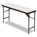 Premium Wood Laminate Folding Table, Rectangular, 60W X 18D X 29H