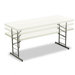 Indestructable Too Adjustable Height Resin Folding Table, 72W X 30D X 25-35H