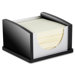 Memo Pad Holder, Aluminum, Black/Acrylic