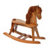 PlayTyme Child's Rocking Horse in Cognac Brown