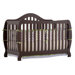 Monza Fixed Side Convertible Crib in Espresso