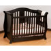 Vittoria Fixed Side Convertible Crib in Black