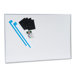 Changeable Planner Kit, Porcelain on Steel, 72 x 48, White/Silver Frame                                                      