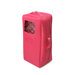 Doll Travel Case with Bed and Bedding in Dark Pink