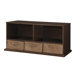 Shelf Storage Cubby with Three Baskets