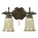 Brasilia Two Light Bath Vanity in Peruvian Bronze