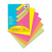 Card Stock Paper,Brights,65 lb.,8-/2"x11",100/PK,Assorted