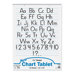 Chart Tablets w/Manuscript Cover, Ruled, White, 25 Sheets/Pad, 24 x 32