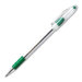 BallPoint Pen, Fine Point, Green Ink/Clear Barrel