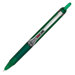 Rollerball Pen, Retract., Extra Fine Point, Green Barrel/Ink