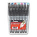 Fountain Pen,Liquid Ink,Disposable,Fine,1.0mm,Med,7/Pk,Asst.