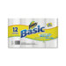 Bounty Basic Towels, 1-Ply, 52 Sheets, 12RL/PK