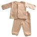 Tadpoles Organic Double Knit Cotton Cardigan and Pant Set in Cocoa