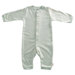 Tadpoles Organic Double Knit Cotton Footless Snap Front Romper in Sage