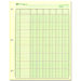 Analysis Pad, 6 Column, 3 Hole, 1-7/16"W, 11"x8-1/2", Green