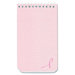 National Brand Pink Ribbon Memo Book, Pink Cover