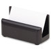 Wood Tones Business Card Holder, Capacity 50 2-1/4 x 4 Cards, Black                                                          